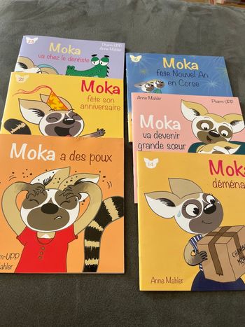Lot 6 livres moka enfant