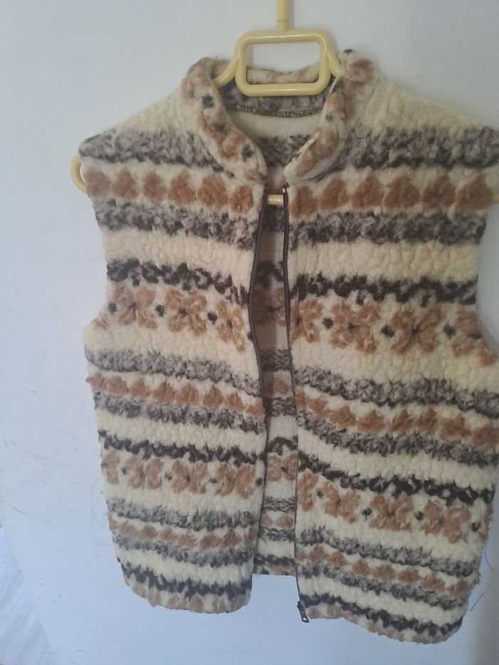 Veste sans manches moumoute vintage - photo numéro 9