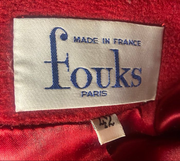 Manteau long »Fousk »rouge sombre - photo numéro 6