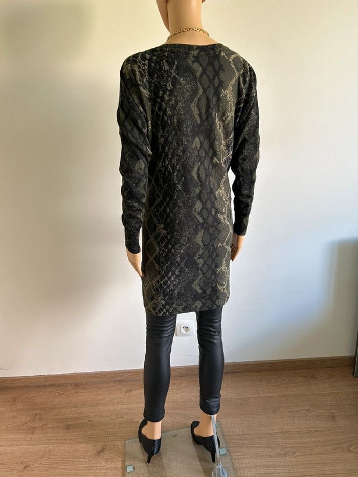 Pull long imprimé pailleté Morgan taille M jamais porté - photo numéro 10