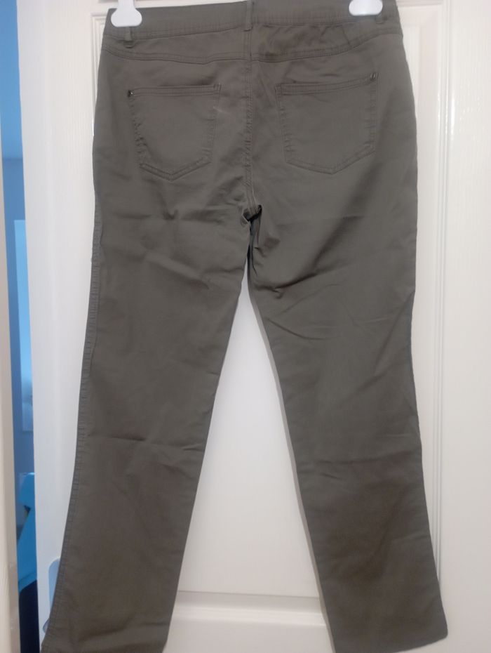 Pantalon kaki en coton - photo numéro 4