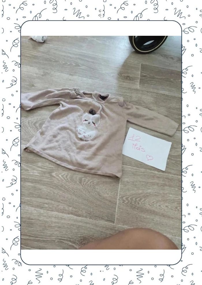 Tee shirt manches longues 12 mois