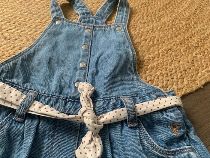 Robe salopette jeans bleu Obaibi 23 mois 2 ans - photo numéro 4