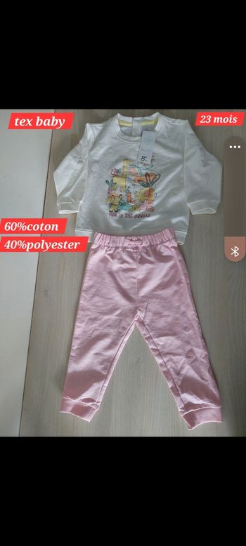 Ensemble 2 pièces fille 23 mois 