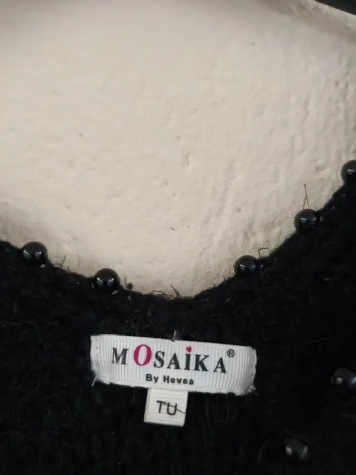 Pull noir - Mosaika - taille 42 - photo numéro 4