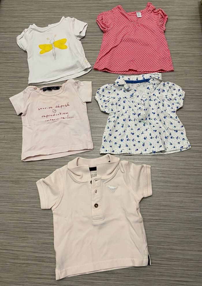 Lot de 4 T-shirts + 1 polo