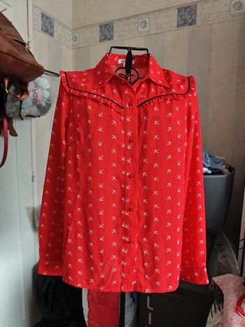 Chemise rouge Femme
