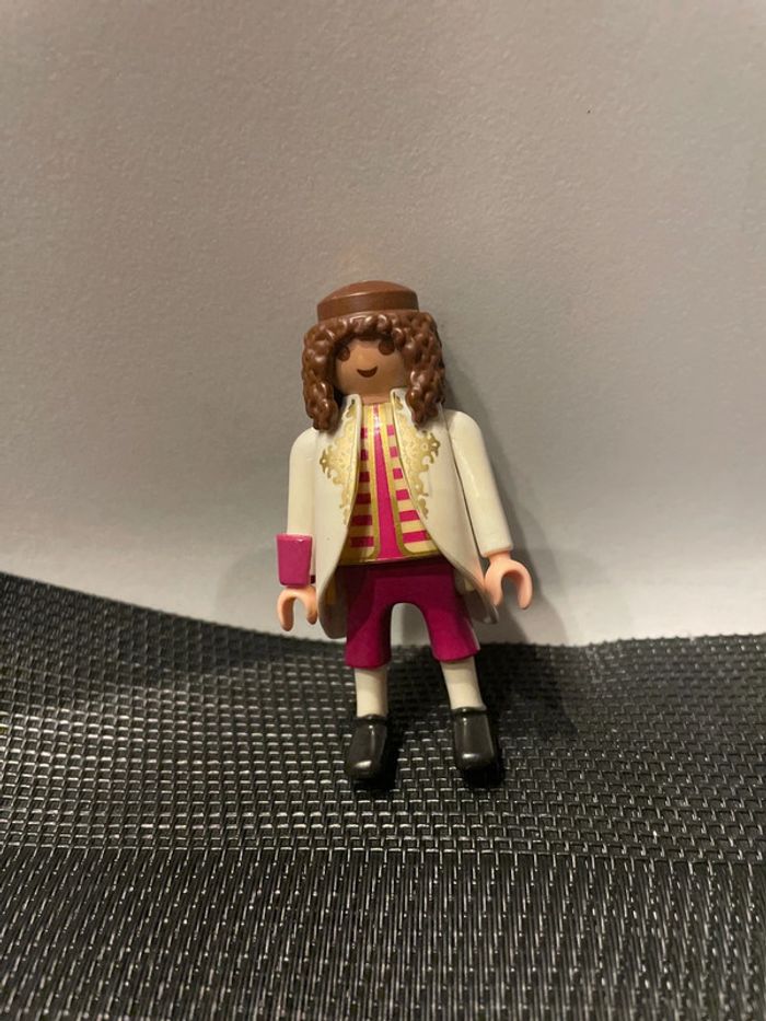 Playmobil figurine homme cheveux longs noblesse aristocrate duc moyen âge médiéval