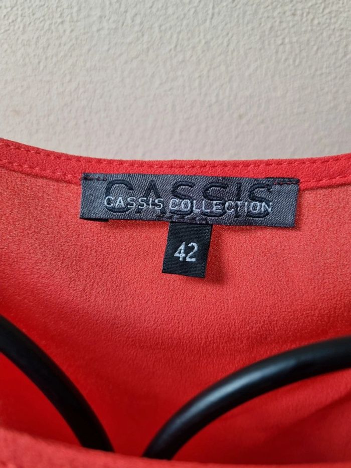 Débardeur léger rouge uni - photo numéro 2