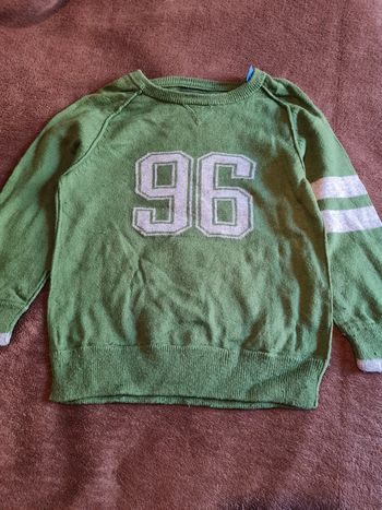 Pull vert Okaidi 3 ans