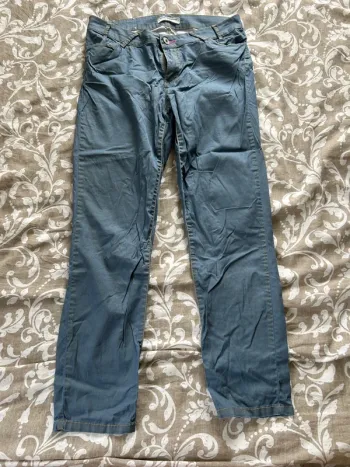 Pantalon Cop, copine bleu pailletée taille 40