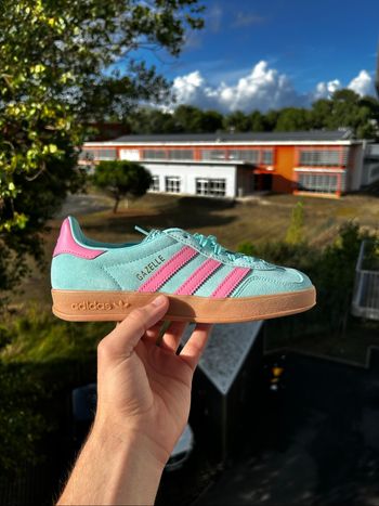 Adidas Gazelle Flash Aqua Turquoise Rose (36.5)