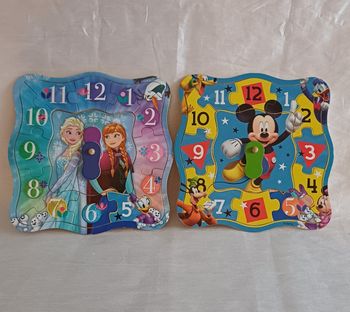 Puzzles bois heure Disney