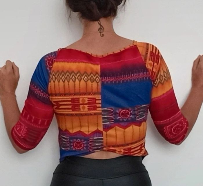 Top asymétrique coloré jus de pom tu - photo numéro 6