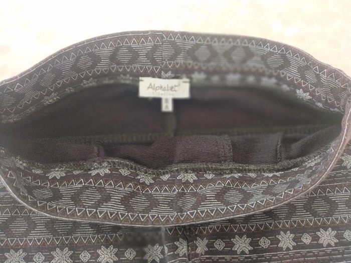 Legging fille neuf 8 ans alphabet gris - photo numéro 4