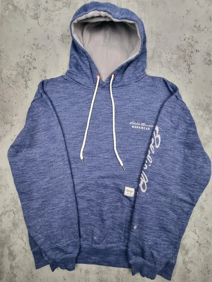 Sweat à capuche Eddie Bauer bleu – Taille M Homme - photo numéro 3