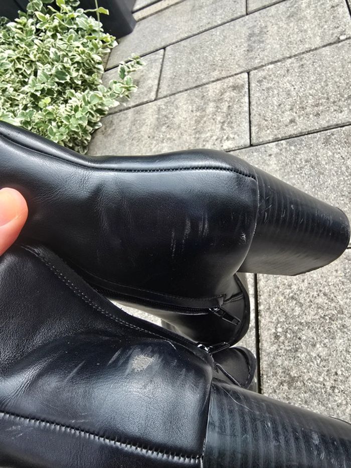 Bottines style Santiag bouts pointus 39 noires gemo - photo numéro 3