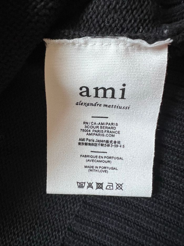 Pull AMI Noir et Rouge Neuf Taille S - photo numéro 5