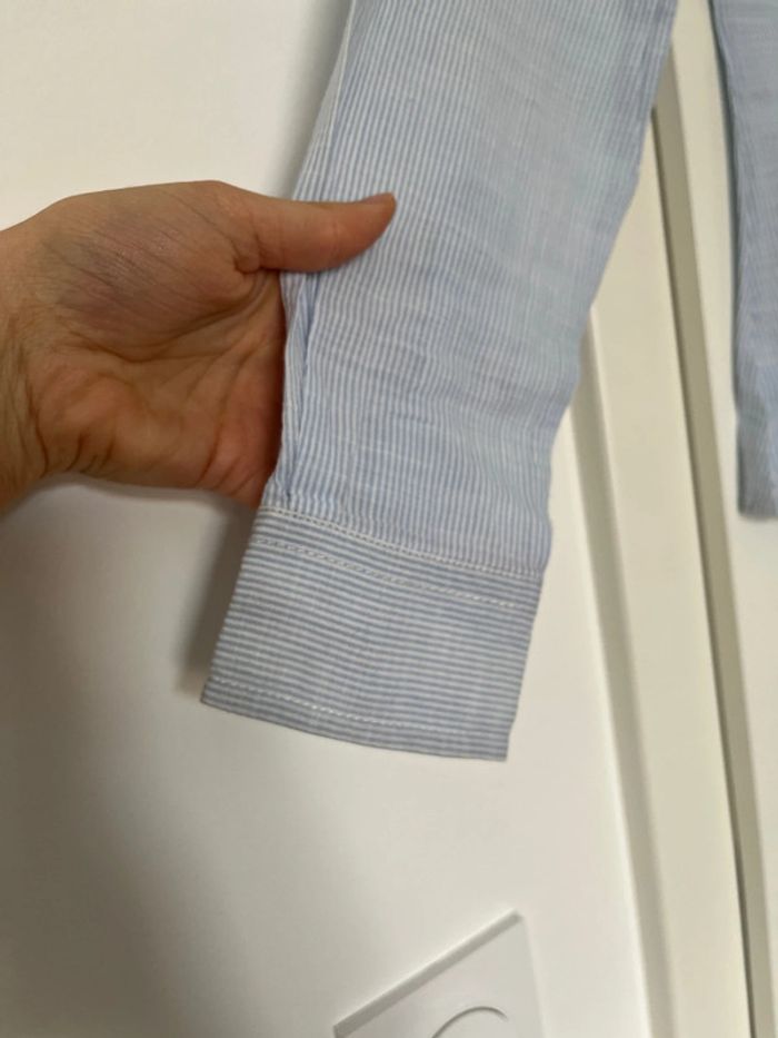 Chemise bleu à rayures Pepe Jeans - photo numéro 8