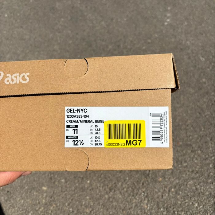 Asics Gel NYC Cream Pink/Minéral Beige - 45 - photo numéro 10