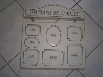 Pêle-mêle photos en bois blanc MAISON DU MONDE