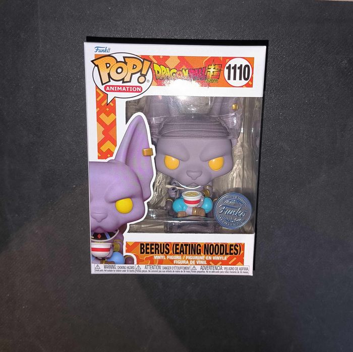 Figurine Funko Pop / Beerus (Eating Noodles) 1110 / Dragon Ball Super / Spécial édition