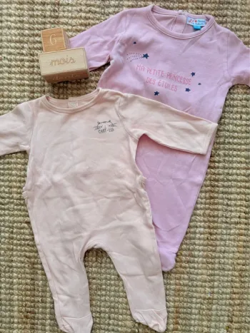 Lot pyjamas coton 6mois / 68cm