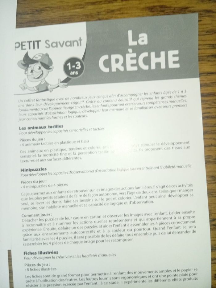 Jeu éducatif PETIT Savant – “La Crèche” – - photo numéro 8
