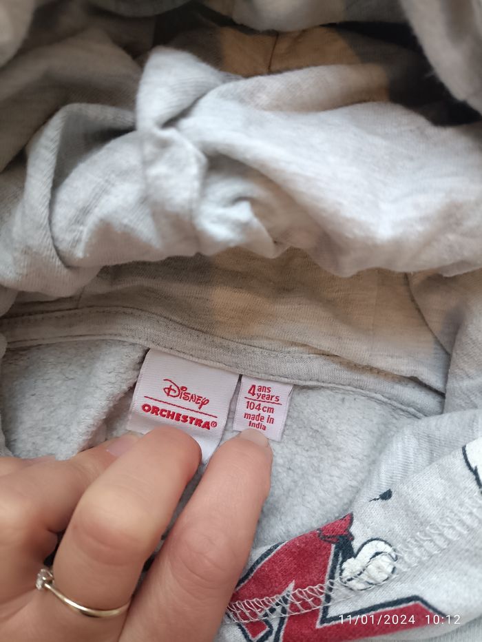 Sweat capuche Disney Orchestra 4 ans - photo numéro 2