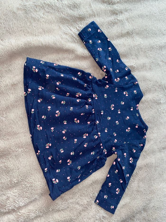 🌸lot 3 articles robes + gilet sans manche 12 mois - photo numéro 7