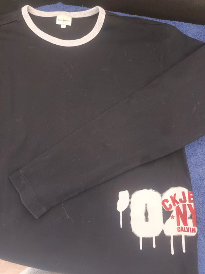 T-shirt manches longues Calvin Klein authentique