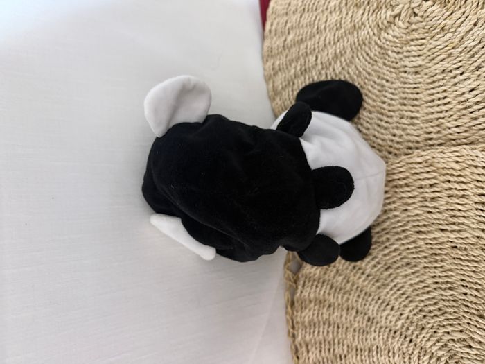 peluche Souris Panda reversible émotion tema sbabam blanc noir Marron Cat Plush - photo numéro 2