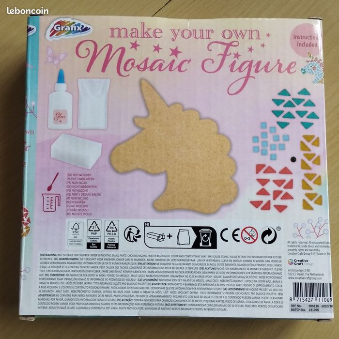 Mosaïque Figure Licorne Grafix Neuf - photo numéro 4