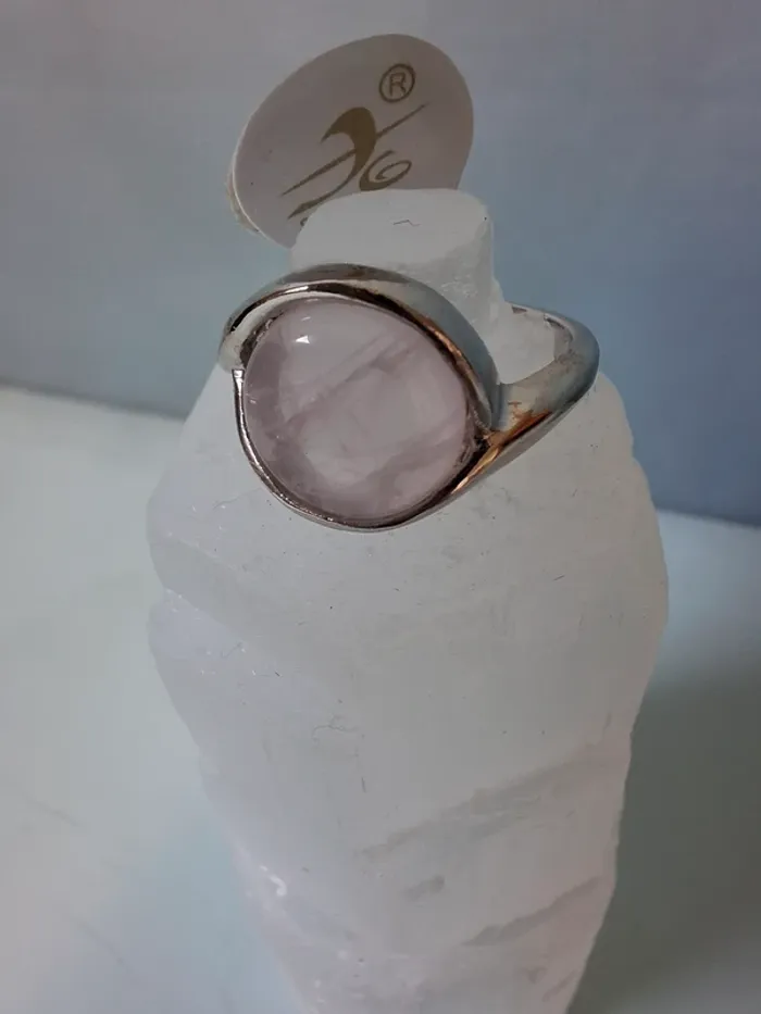 Bague en Quartz rose - Taille 19 - photo numéro 2