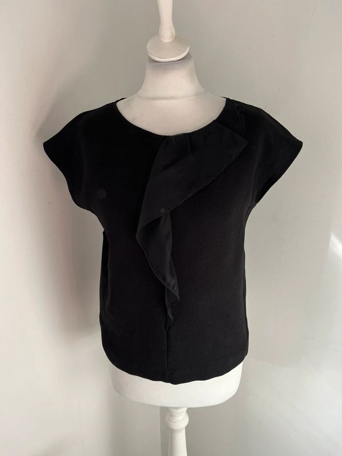 Blouse noire en soie Maje M