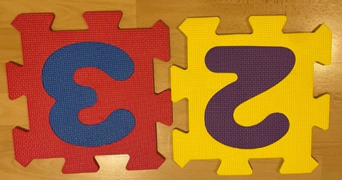 10 dalles tapis puzzle en mousse chiffres 32x32cm - photo numéro 6