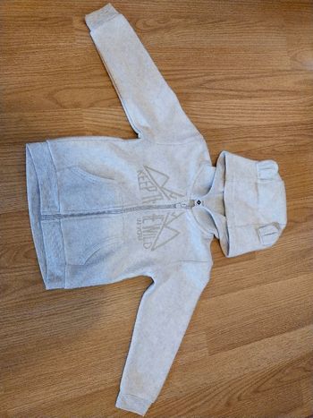 Veste de sport grise capuche à oreilles Z