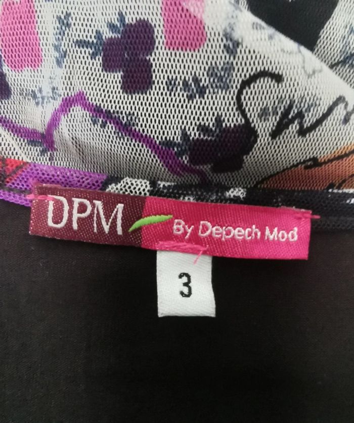 Robe. Rose fushia - bleu marine. Taille 40. Dpm - photo numéro 8