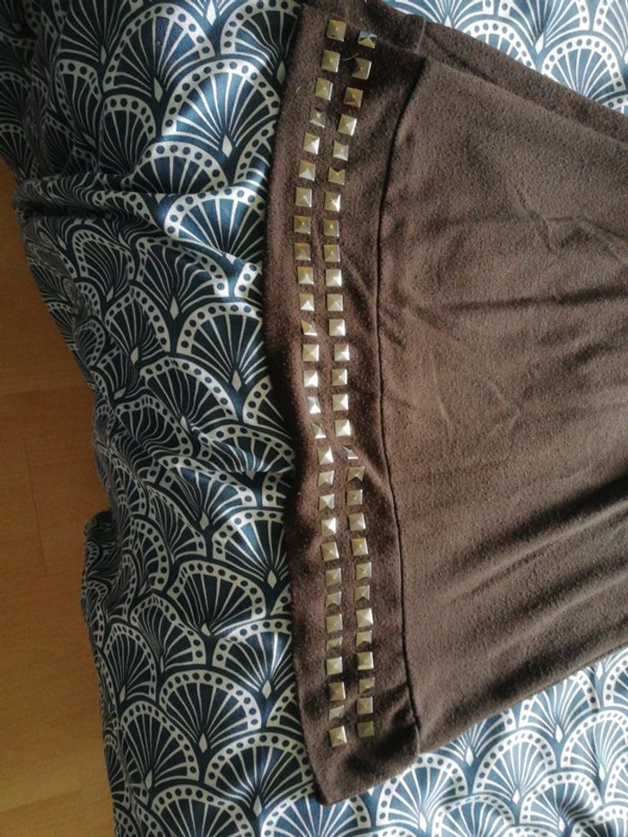 Robe pull léger marron - photo numéro 2