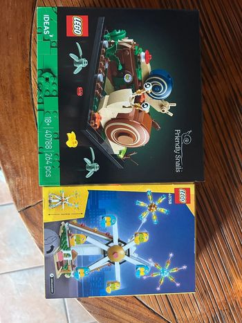 set Lego 40788 escargot et 40758  feu d’artifices scelles