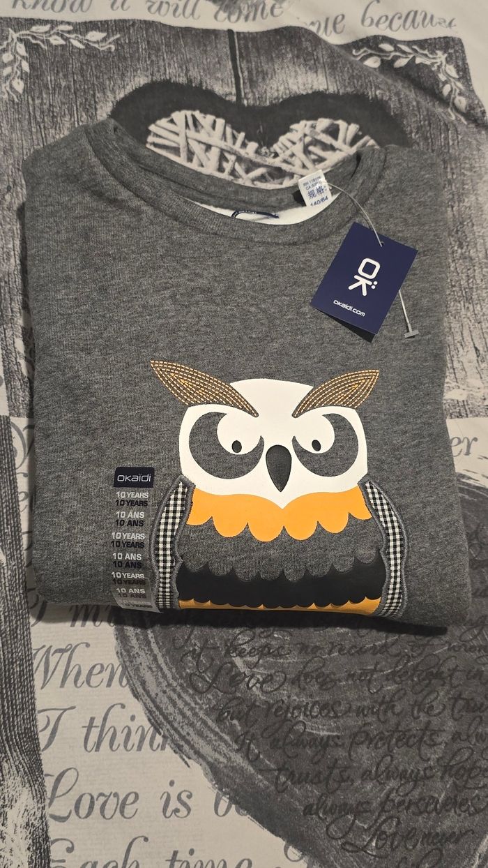 Neuf (non porté) 🏷🩷🤩👌 😍 superbe sweat molleton et molletonné  10 ans fille 🩷🤩👌😍 - photo numéro 5