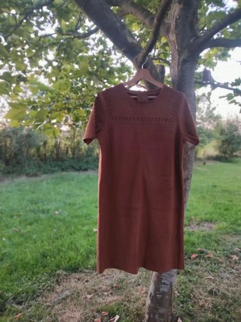 Robe en daim marron Promod taille 42
