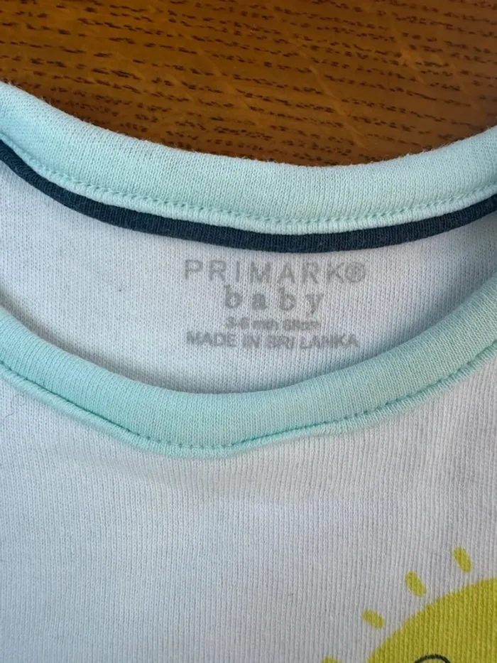 Combinaison short blanc été soleil primark 3-6 mois - photo numéro 5