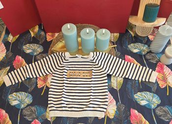 Pull rayé marine/blanc 3 ans