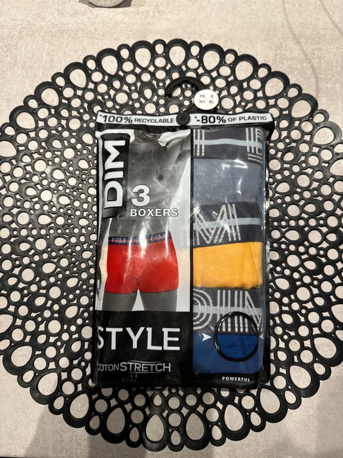 Lot de 3 boxers homme taille XL DIM