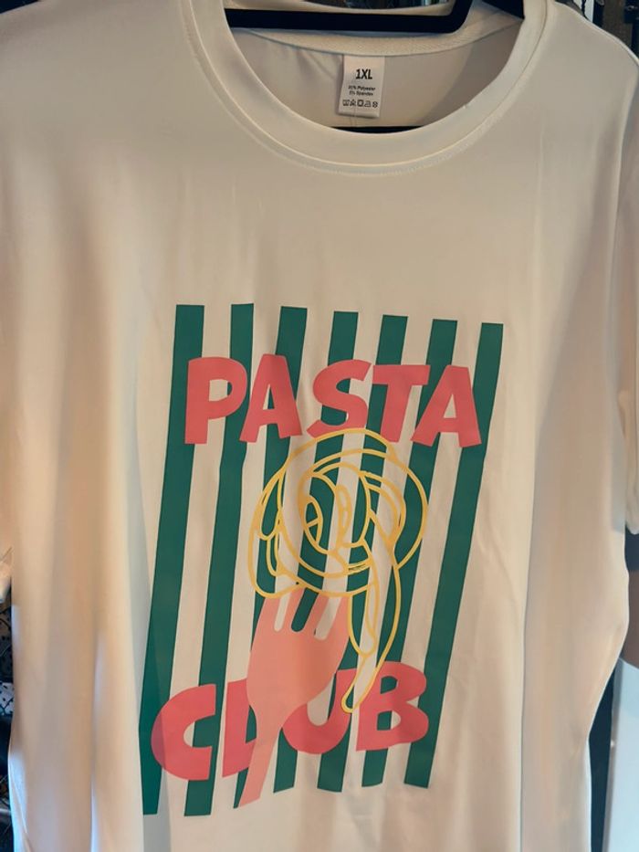 T-shirt “Pasta Club” - Neuf, taille U - photo numéro 3