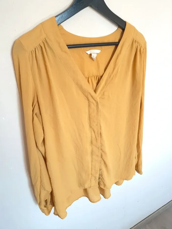 Blouse jaune H&M taille 36 - photo numéro 2