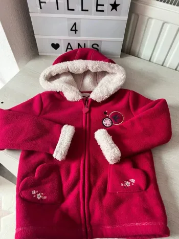 Veste zippé polaire Sergent major 4-5 ans