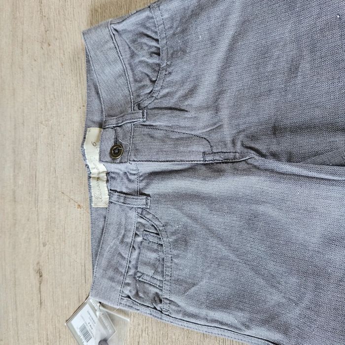 Pantalon gris chiné ajustable avec poches, Buissonnière, 6 ans, neuf - photo numéro 6
