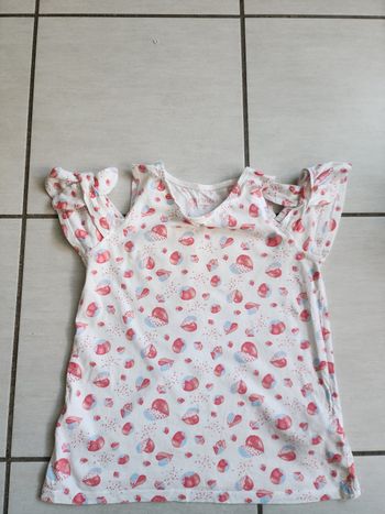 Tee-shirt fille neuf – Épaules dénudées – Inextenso – Taille 10 ans – Été